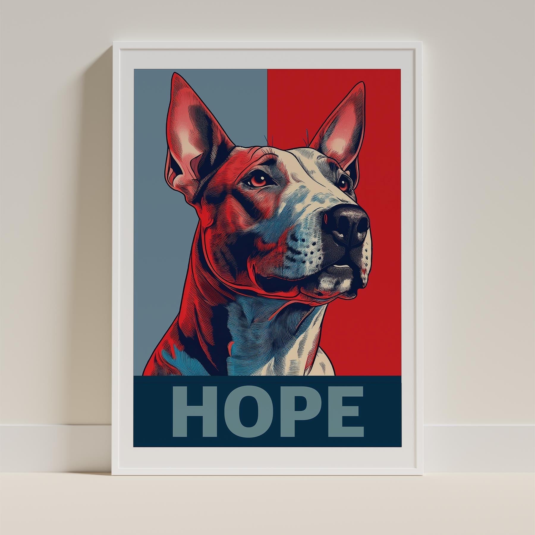 Bull Terrier HOPE Series Inspired by the Obama Poster image 9