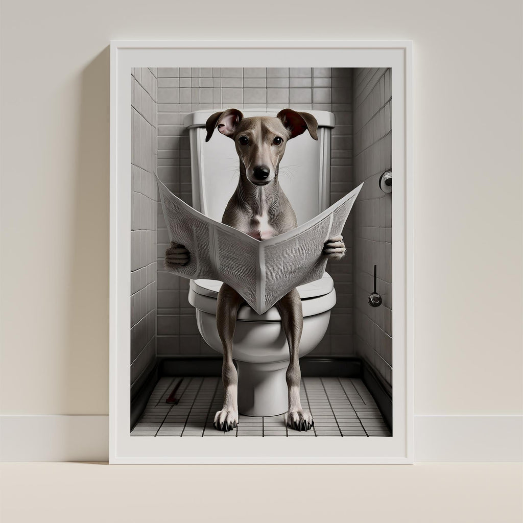Whippet Toilet Humour Dog Series image 9
