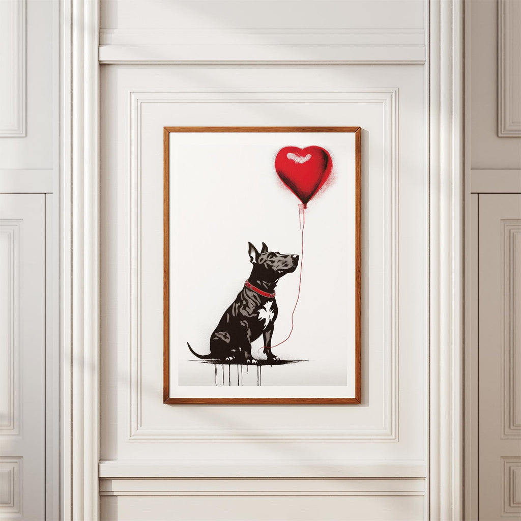 Bull Terrier DOGSY Series inspired by the Art of Banksy image 3