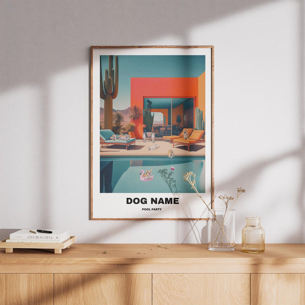 Corgi Custom Pool Party WITH TEXT image 8