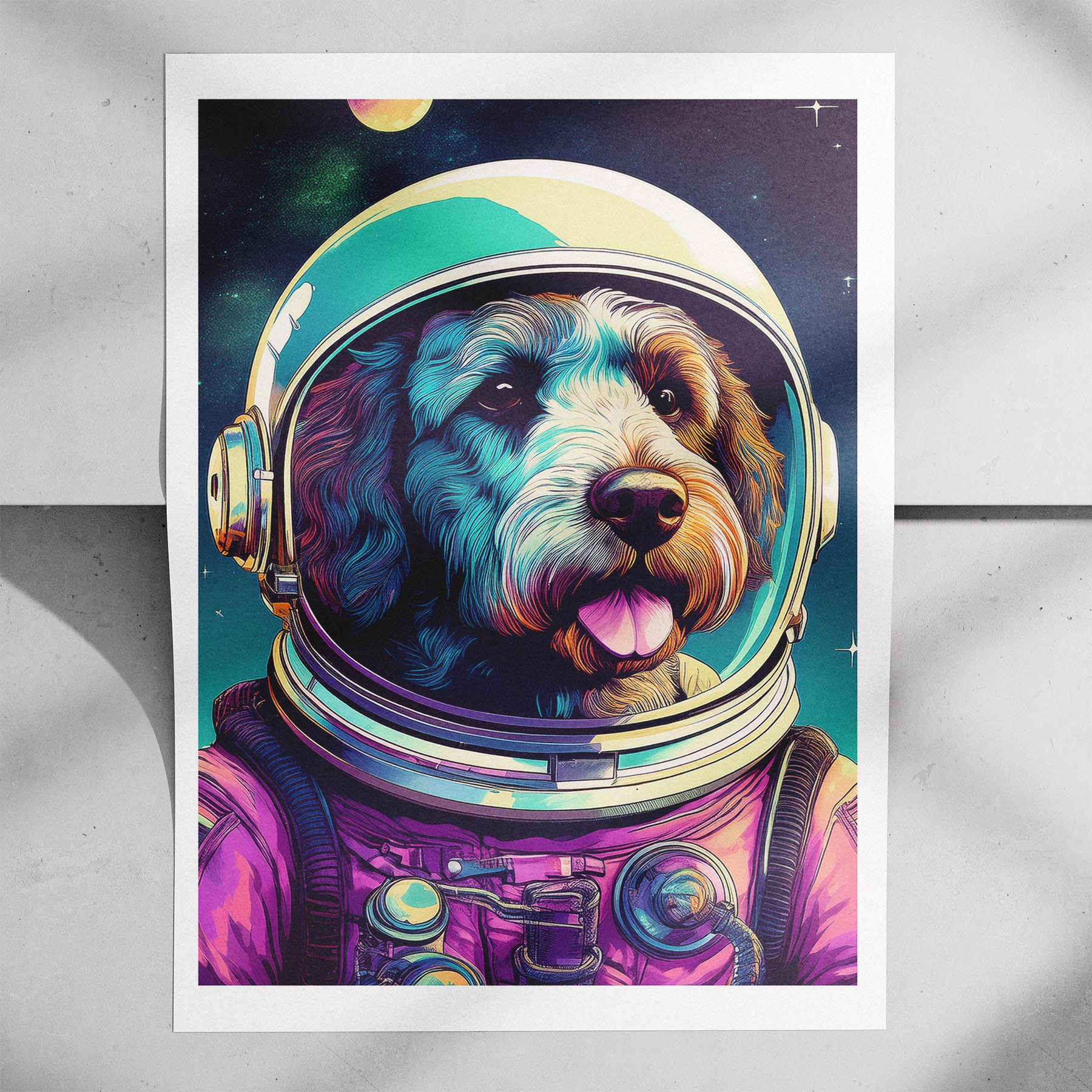 Spanish Water Dog Space Dogs Series image 7