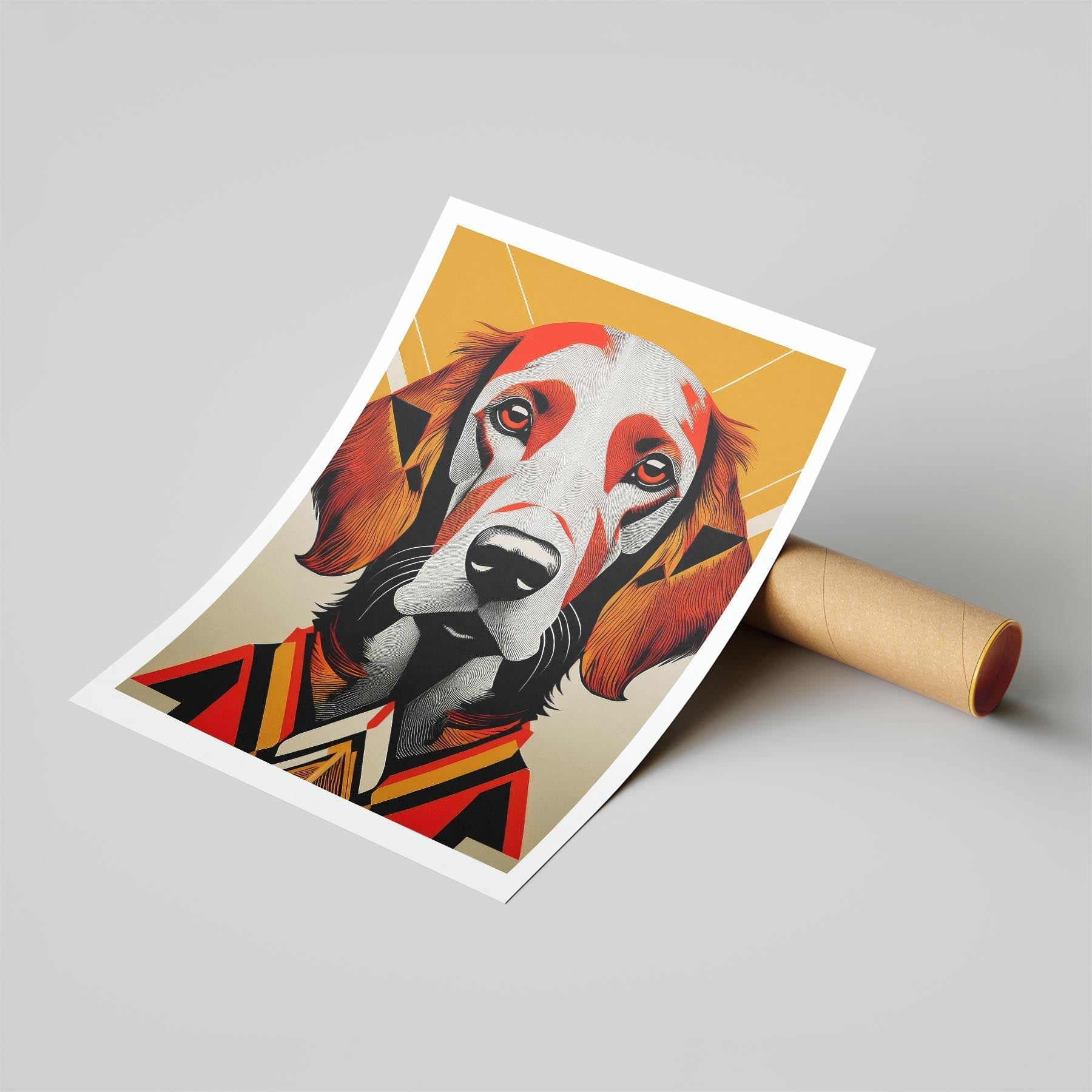 Irish Setter Geometric Orange Series image 6