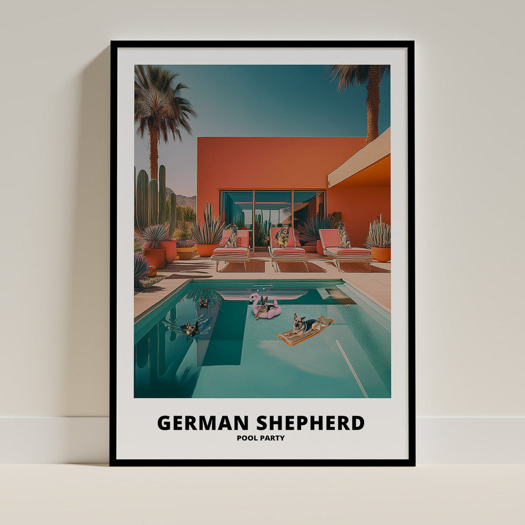 German Shepherd Pool Party image 0
