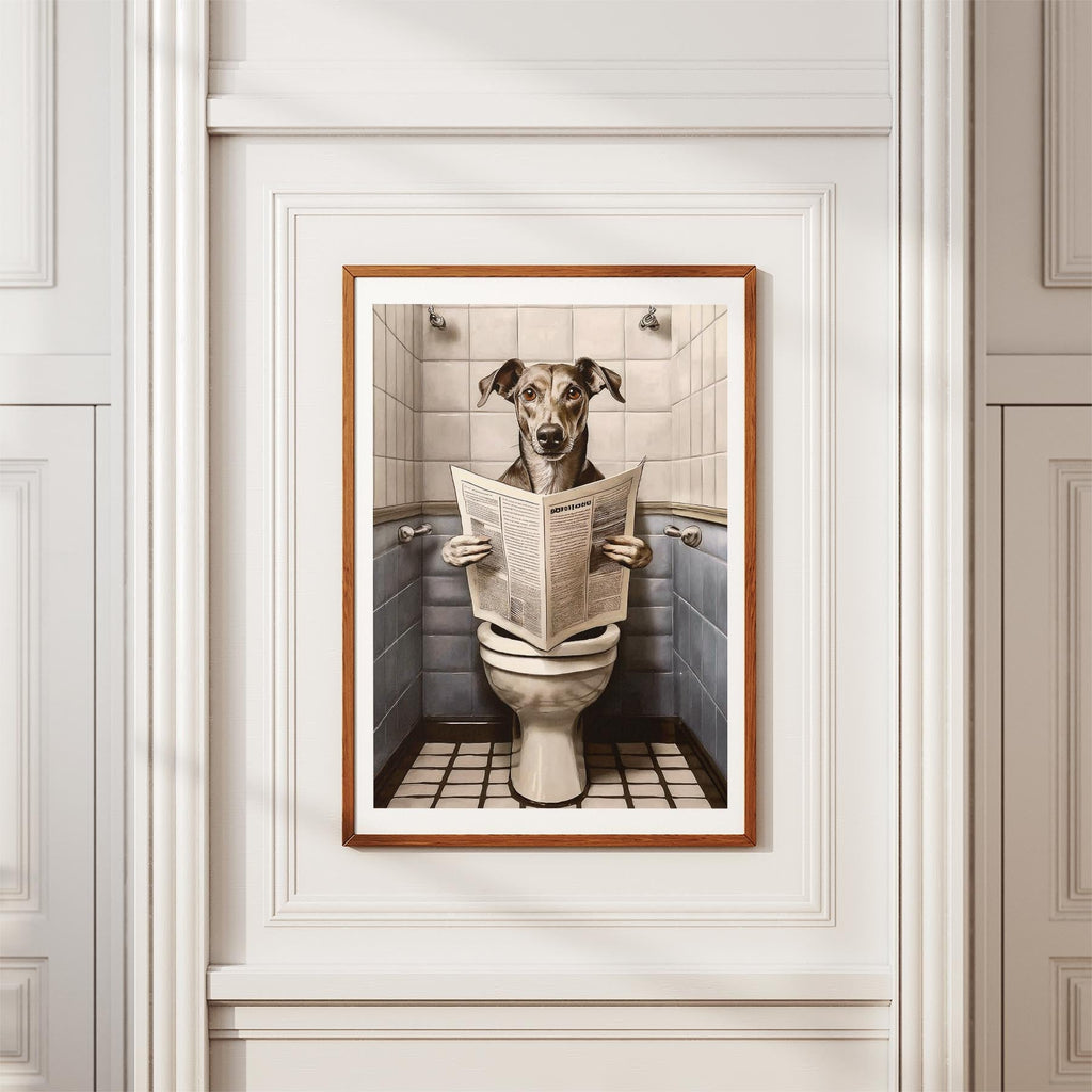 Greyhound Toilet Humour Dog Series 3 image 3