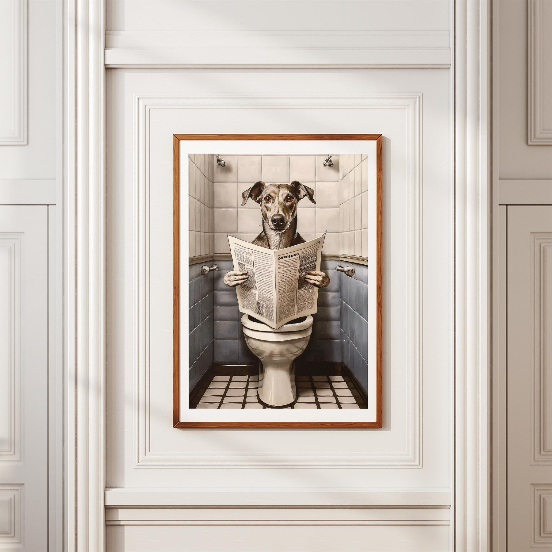 Greyhound Toilet Humour Dog Series 3 image 3