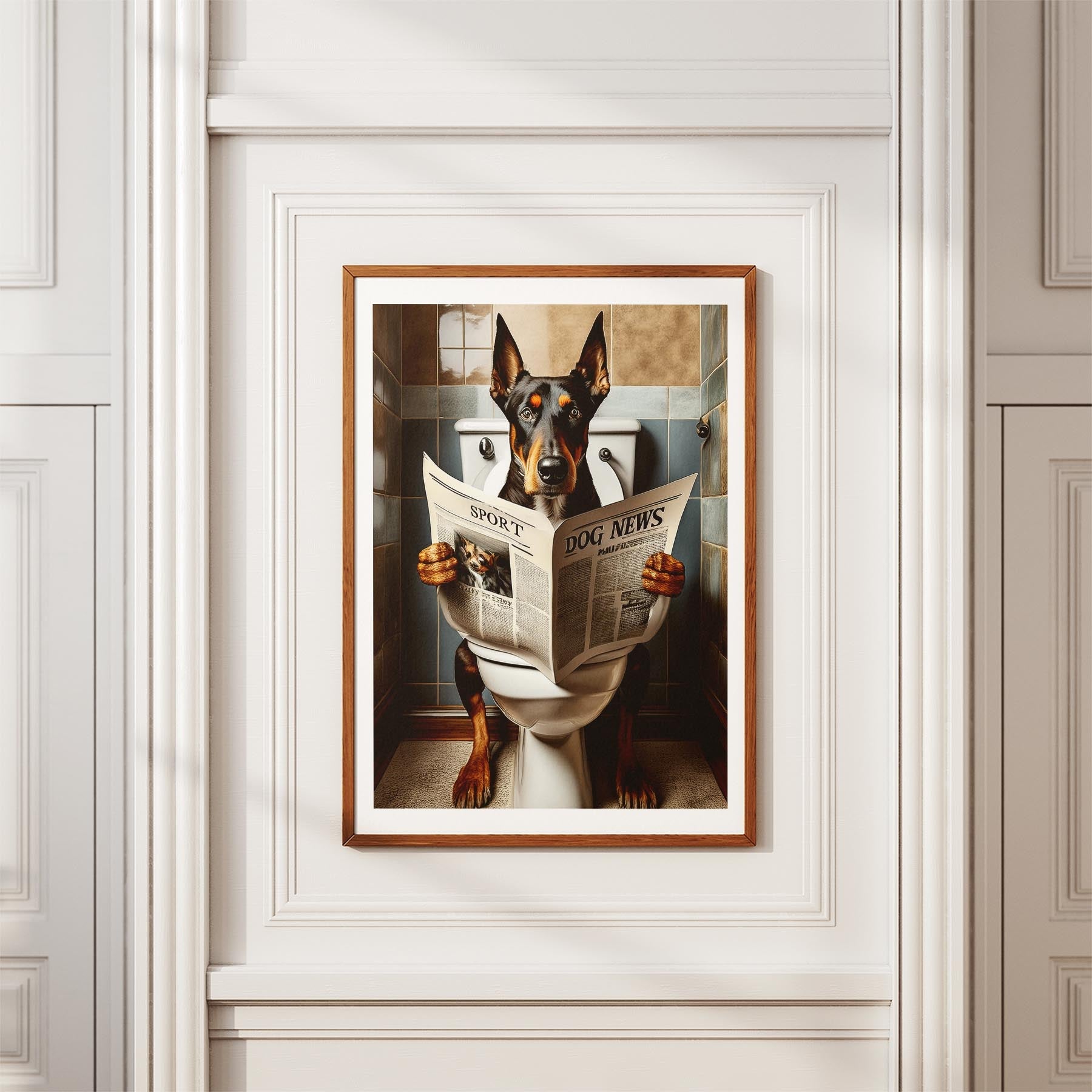 Dobermann Toilet Humour Dog Series 1 image 3