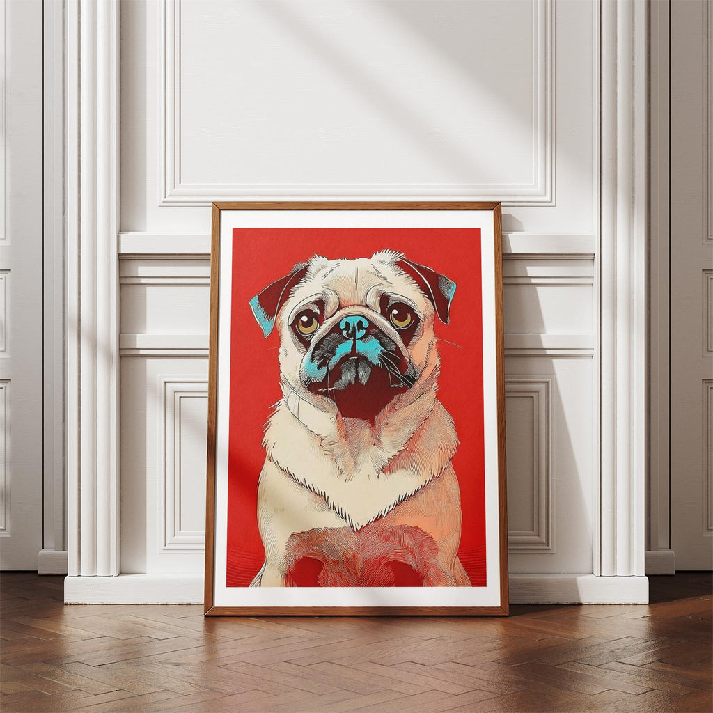Pug Red Dog Series image 4