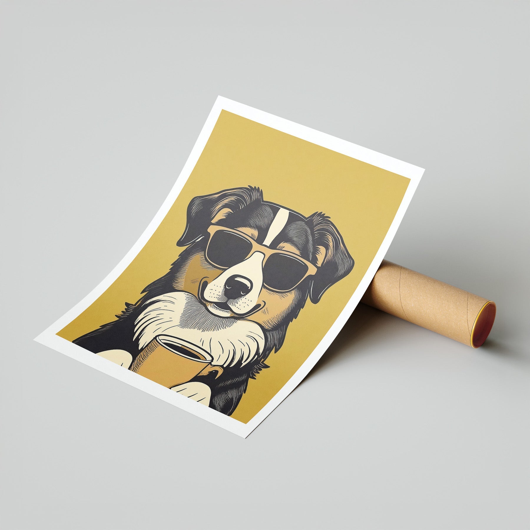 Austrlaian Shepherd Chillin Coffee Dog image 7