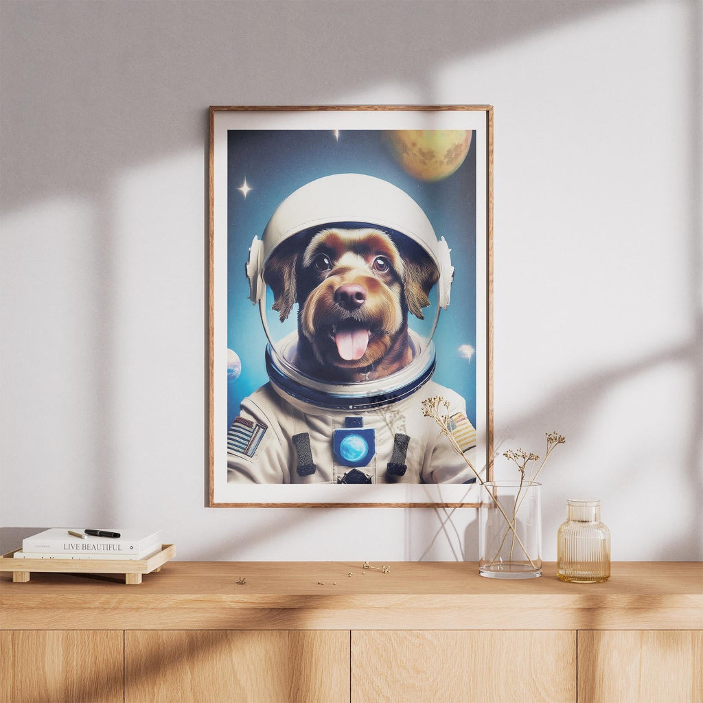 Black Russian Terrier Astronaut Dog Series image 8