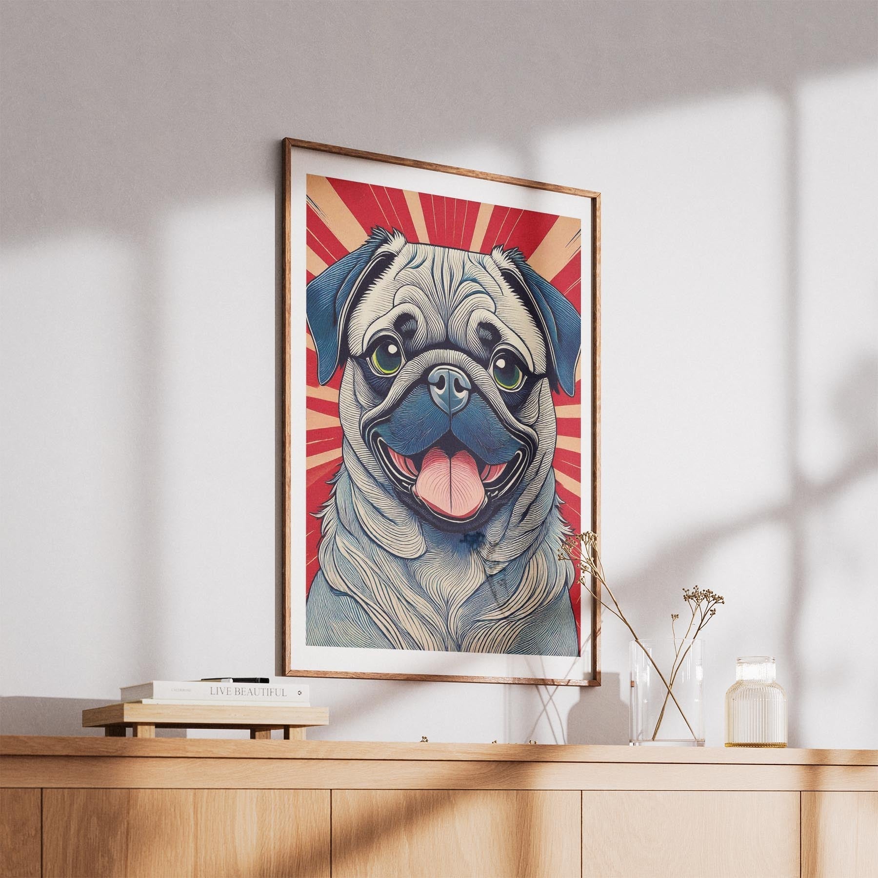 Pug Hokusai Japanese Inspired Dog Series 3 image 5