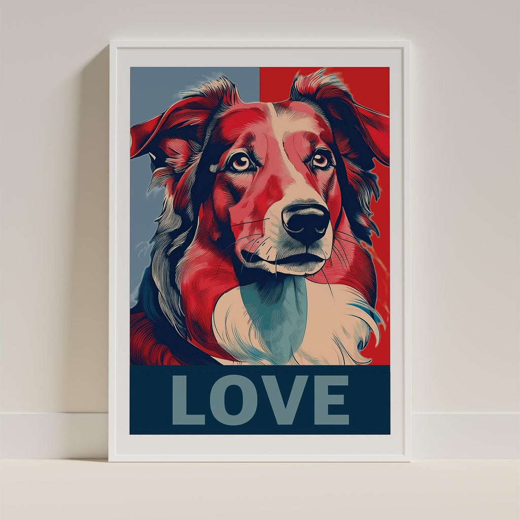 Rough Smooth Collie LOVE Series Inspired by the Obama Poster image 9