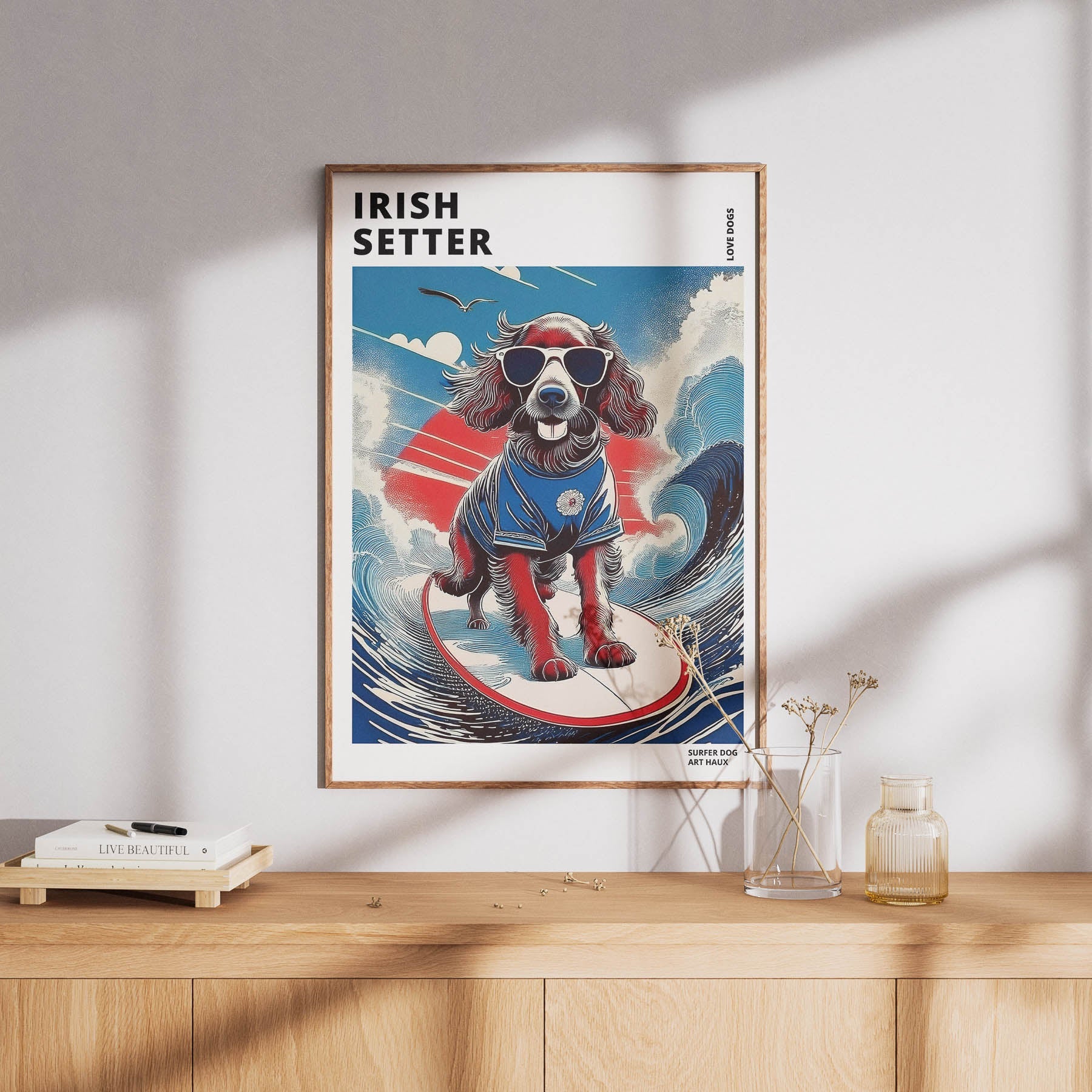 Irish Setter Hokosai Surfer Dogs 1 image 8