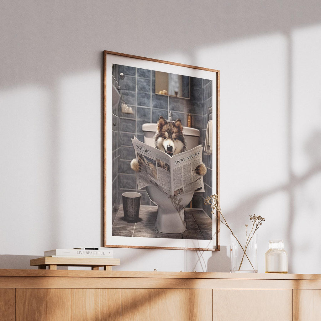 Alaskan Malamute Toilet Humour Dog Series 2 image 5