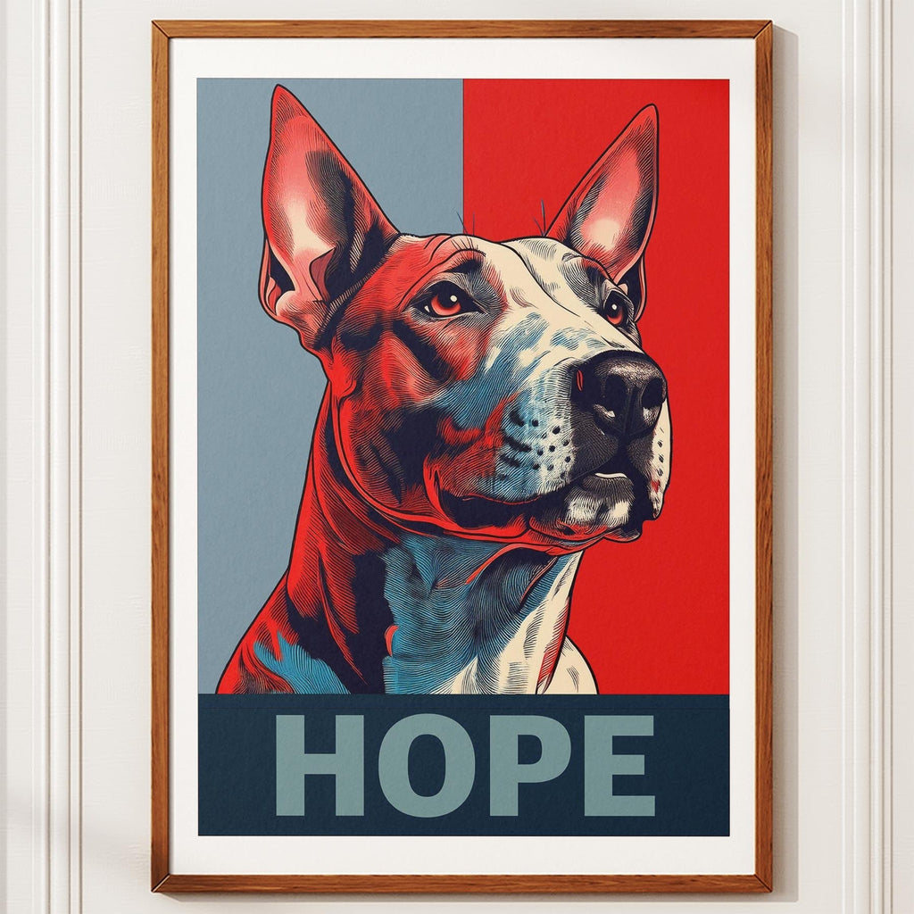 Bull Terrier HOPE Series Inspired by the Obama Poster image 10