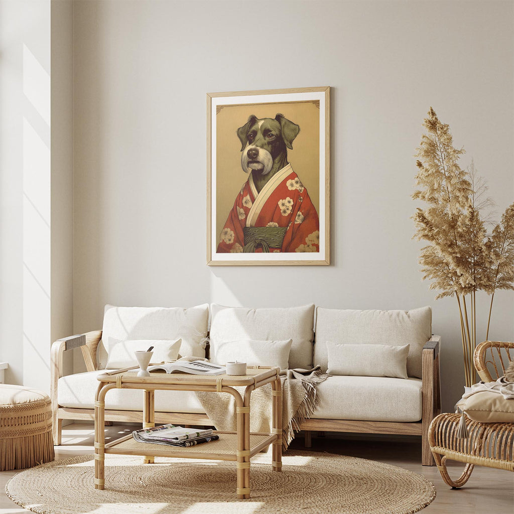 Black Russian Terrier Japanse Kimono Dog Series image 2