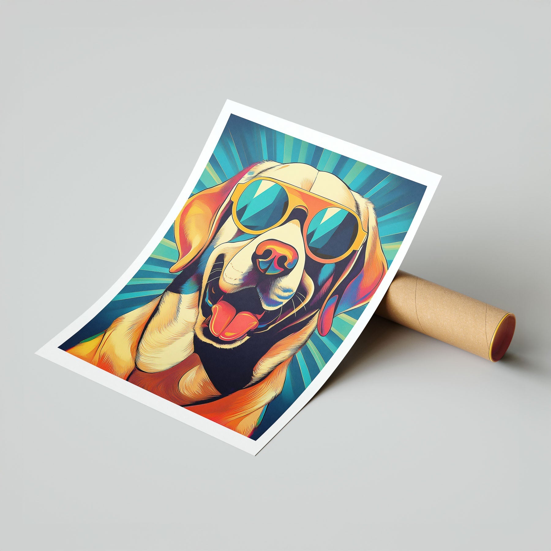 Labrador In Colourful Sunnies 1 image 7