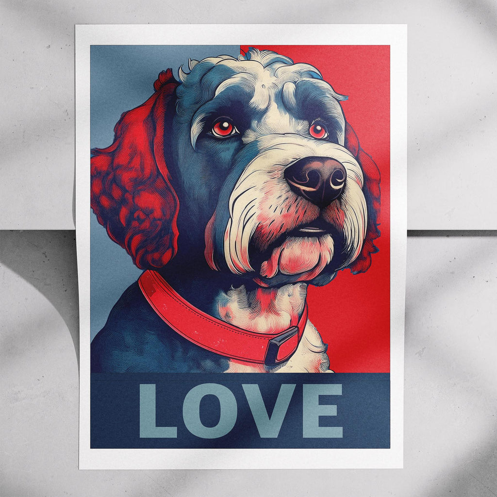 Spanish Water Dog LOVE Series Inspired by the Obama Poster image 7