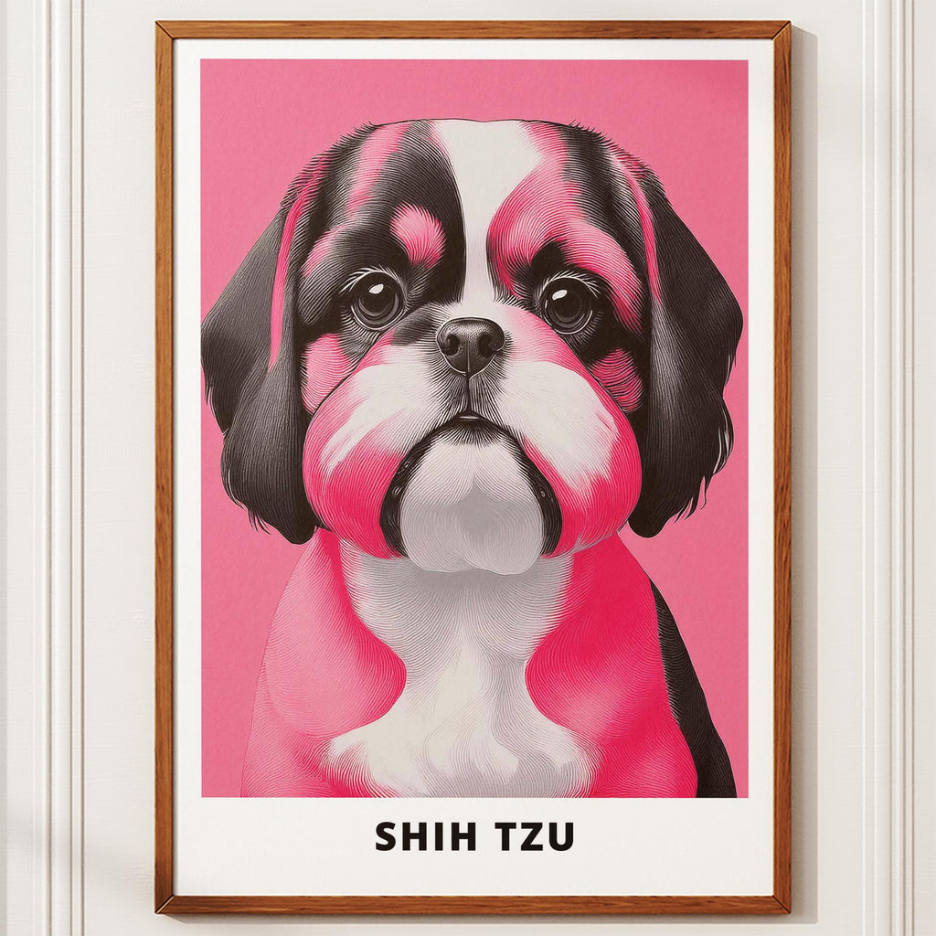 Shih Tzu Pink and Black Dog Series 2 image 10