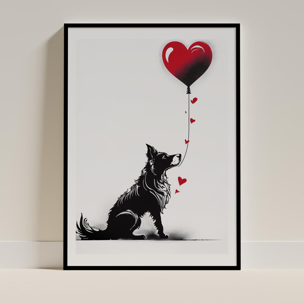 Border Collie DOGSY Series inspired by the Art of Banksy image 11