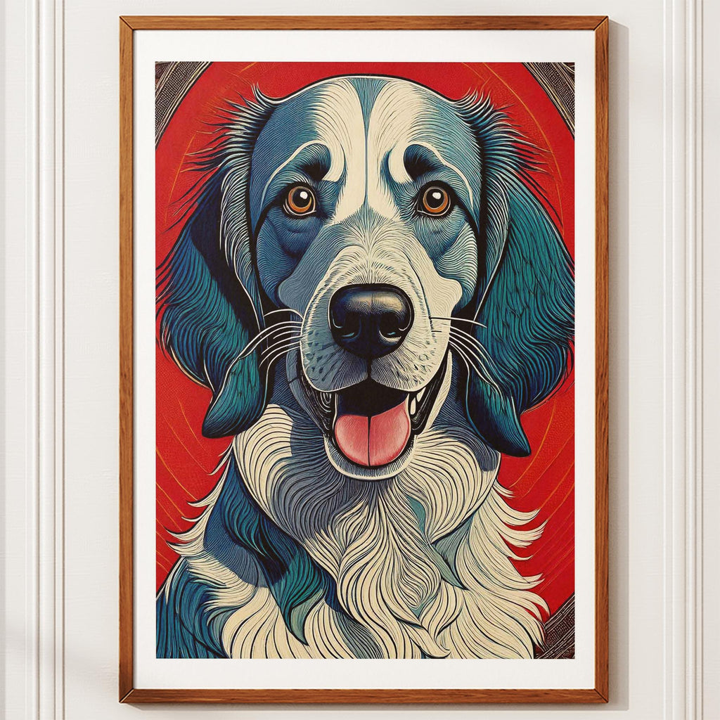 English Setter Hokusai Japanese Inspired Dog Series 2 image 10