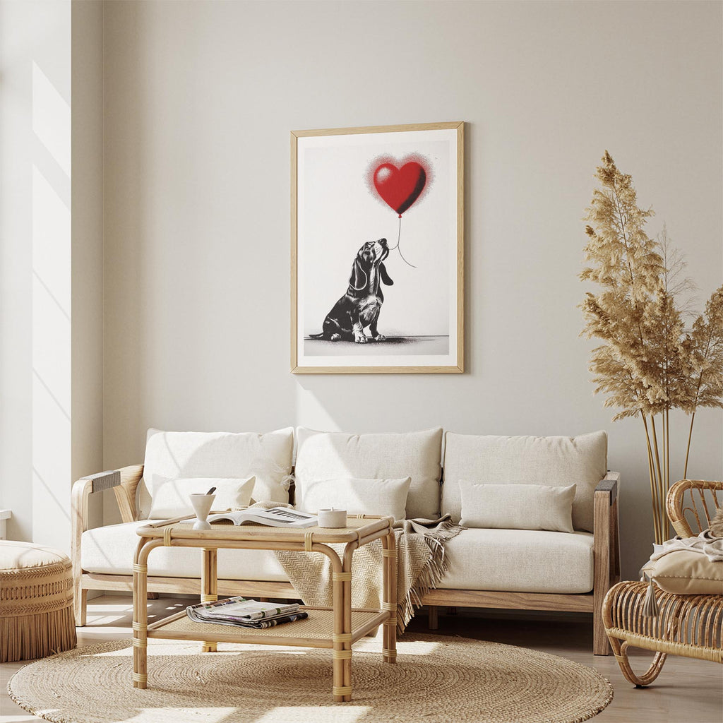 Basset Hound DOGSY Series inspired by the Art of Banksy image 2