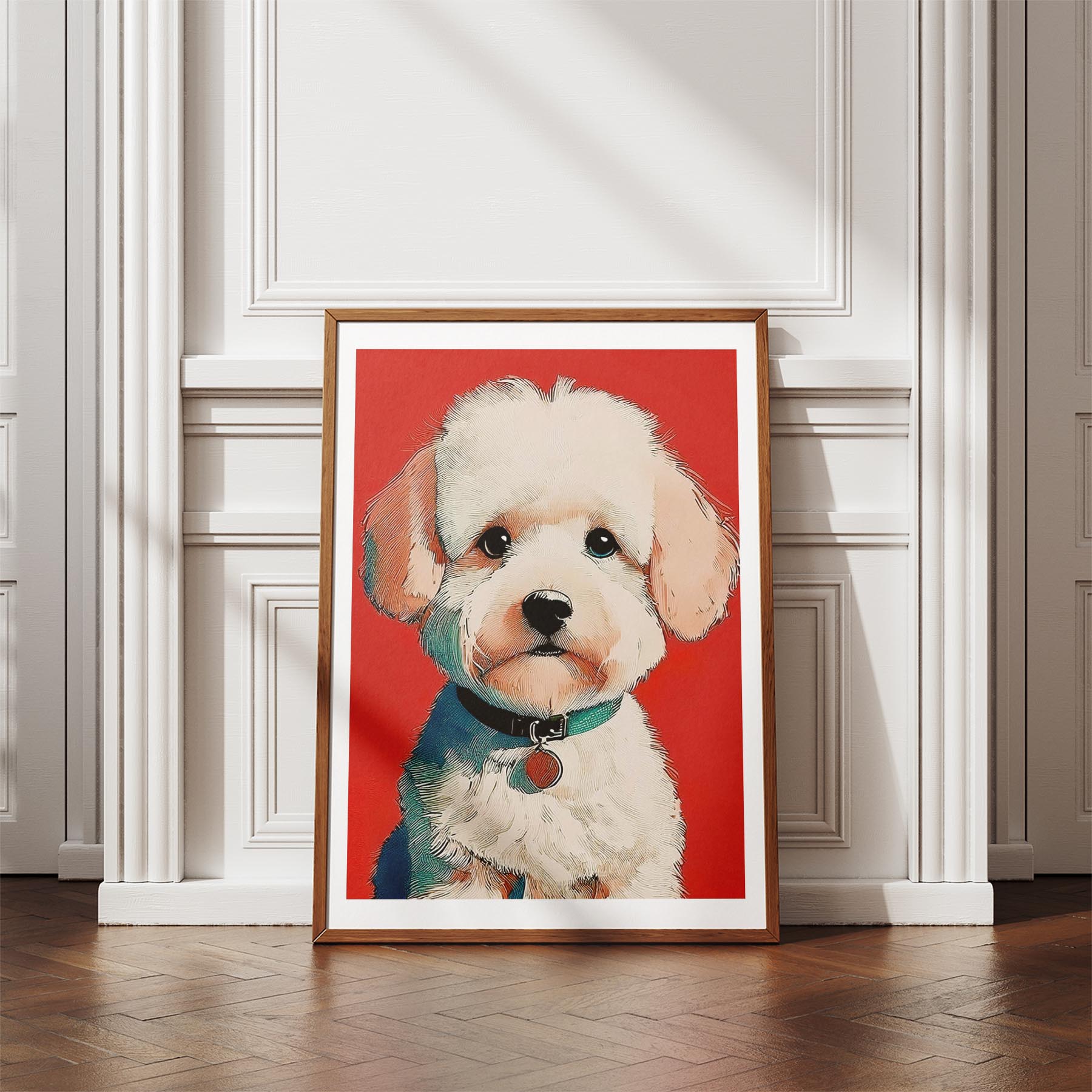 Bichon Frise Red Dog Series image 4