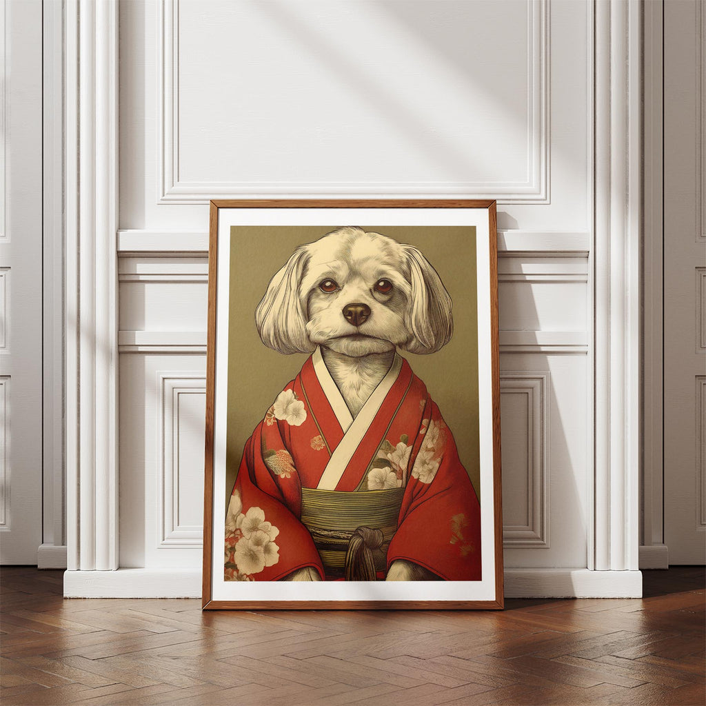 Maltese Japanse Kimono Dog Series image 4