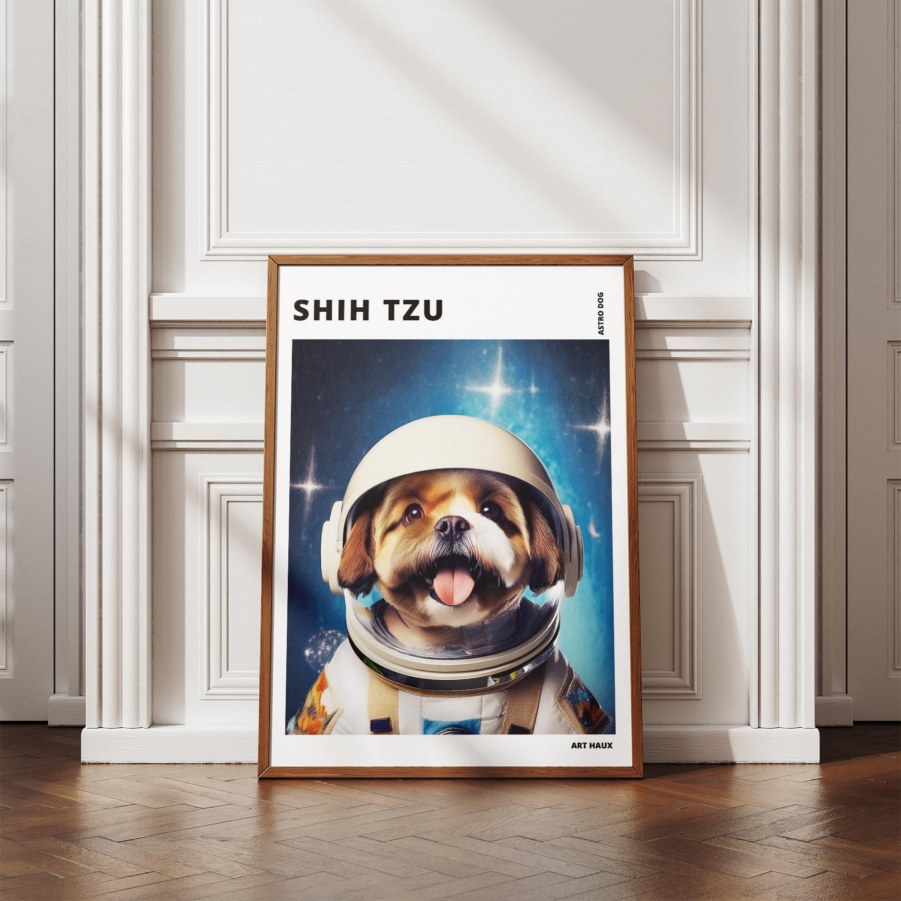 Shih Tzu Astronaut Dog Series with Text Astro Dog image 4