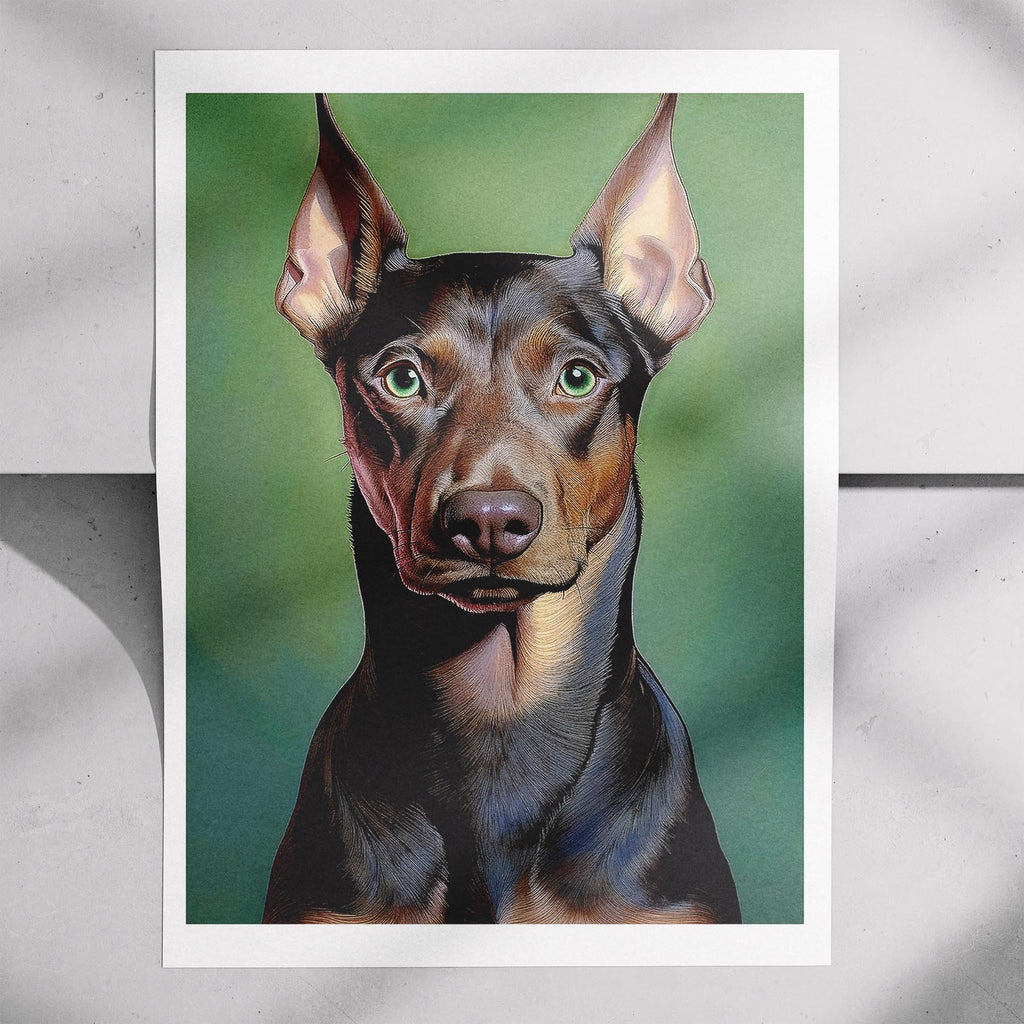 Doberman Green Painted Series image 7