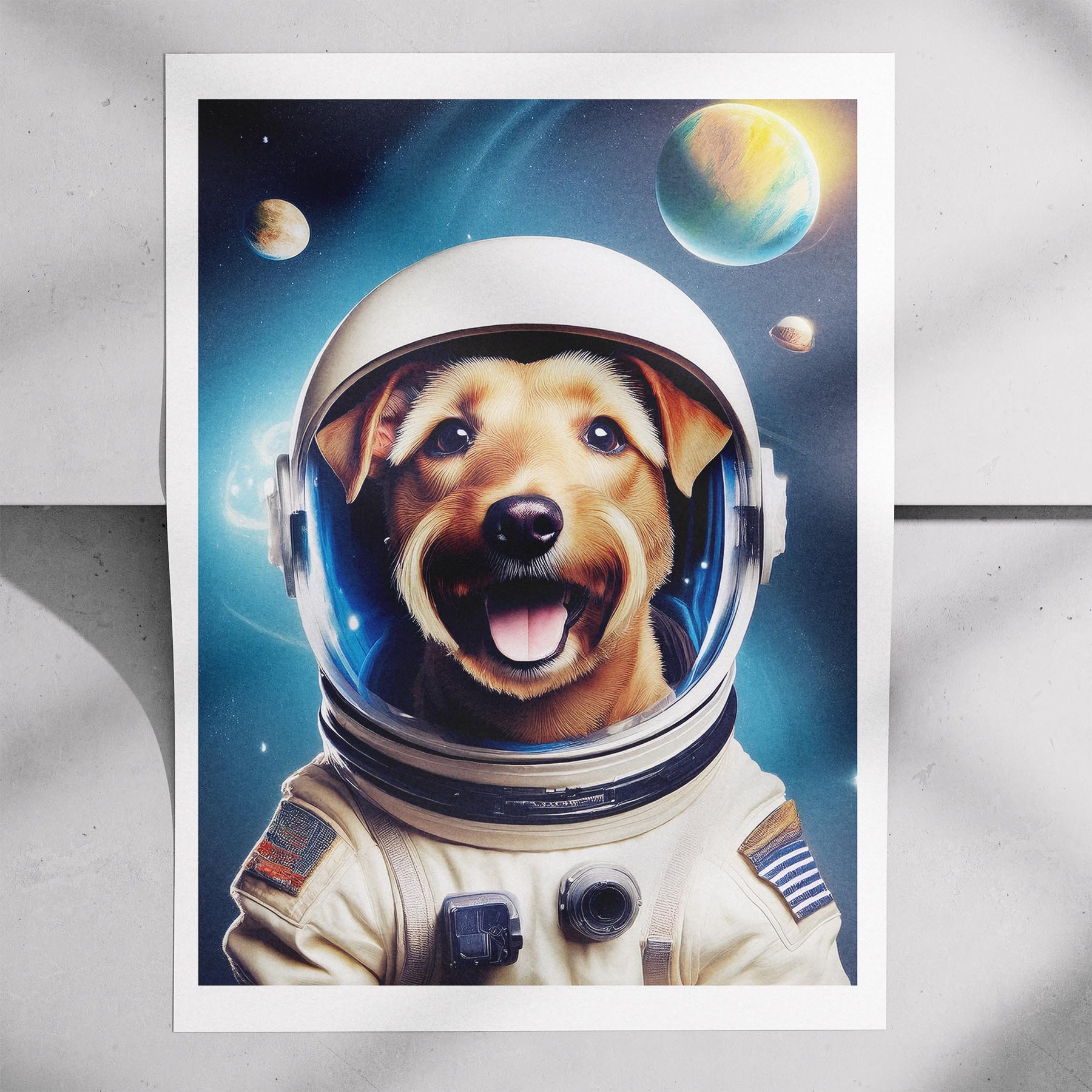 Irish Terrier Astronaut Dog Series image 7