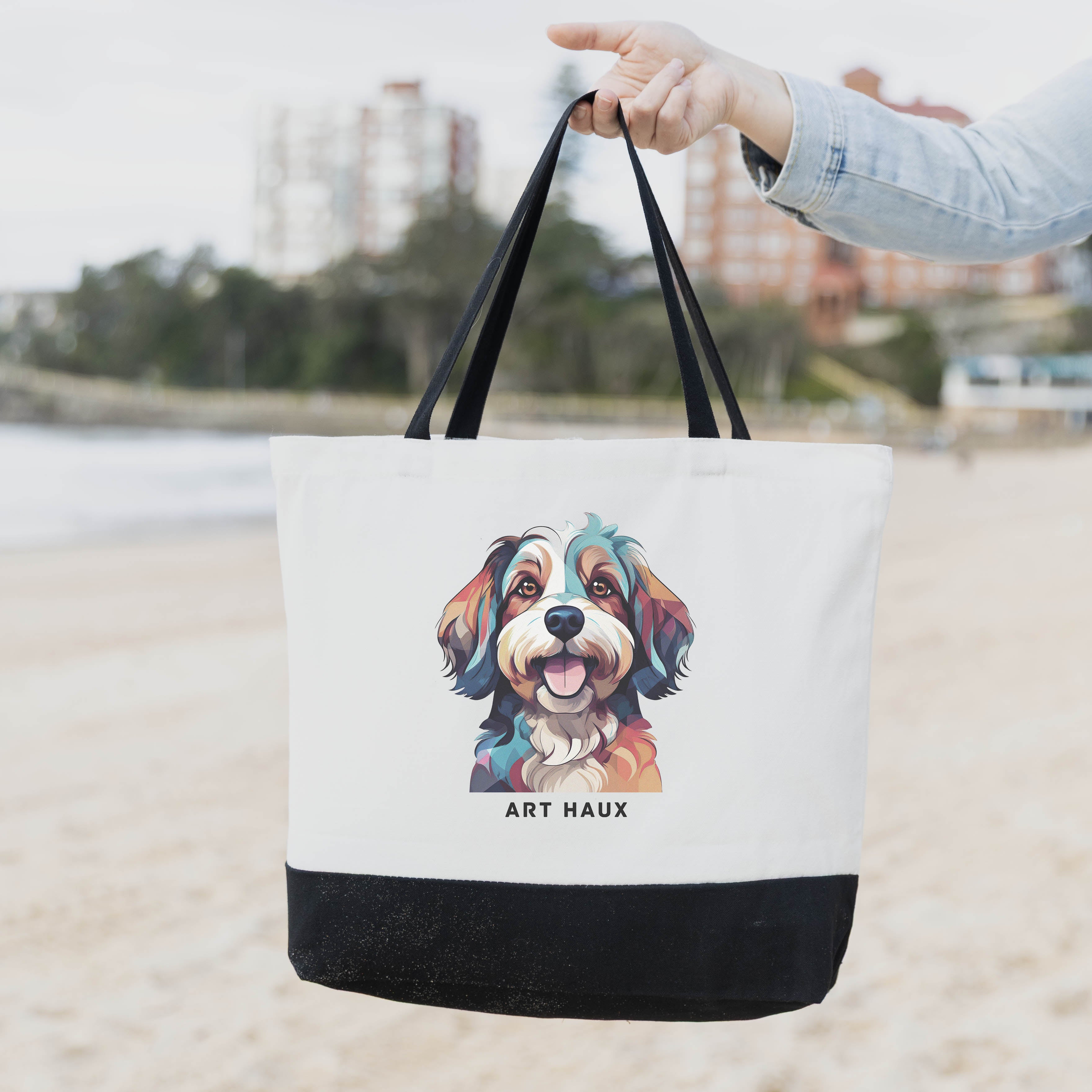 Havanese Chic Graphic Art Bag image 1