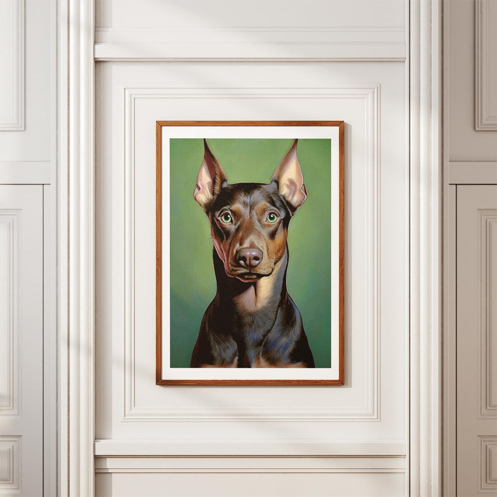 Doberman Green Painted Series image 3