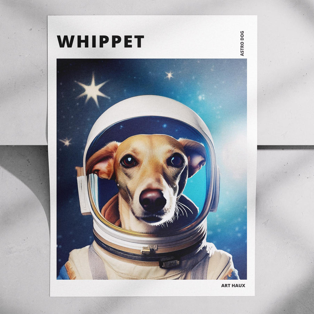 Whippet Astronaut Dog Series with Text Astro Dog image 7