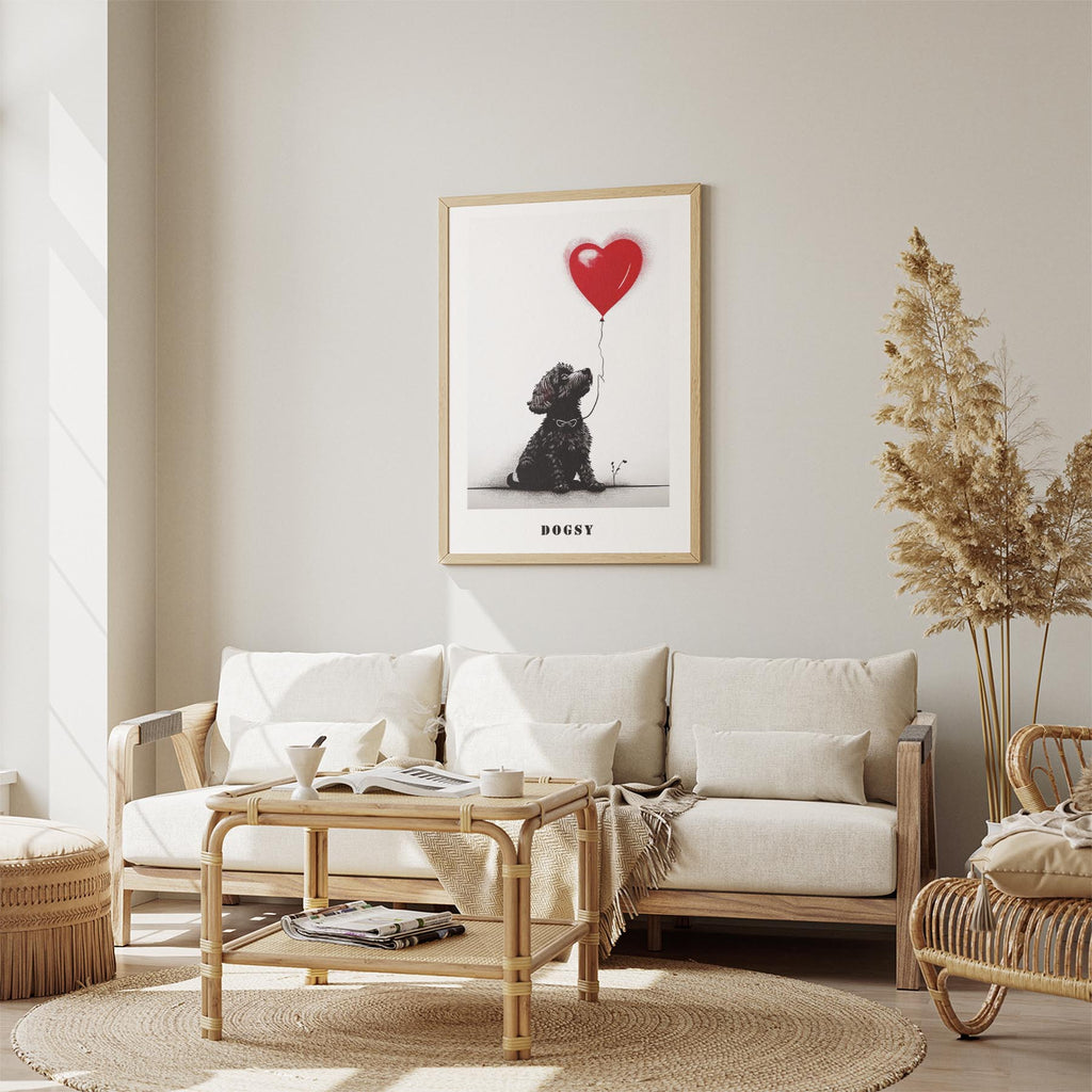 Maltese DOGSY Series inspired by the Art of Banksy with text Dogsy image 2