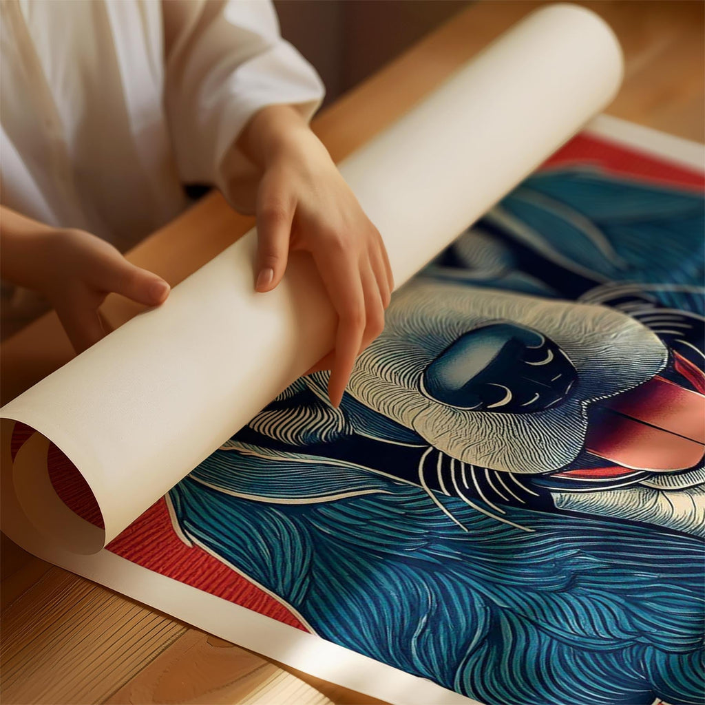 Bloodhound Hokusai Japanese Inspired Dog Series 1 image 1