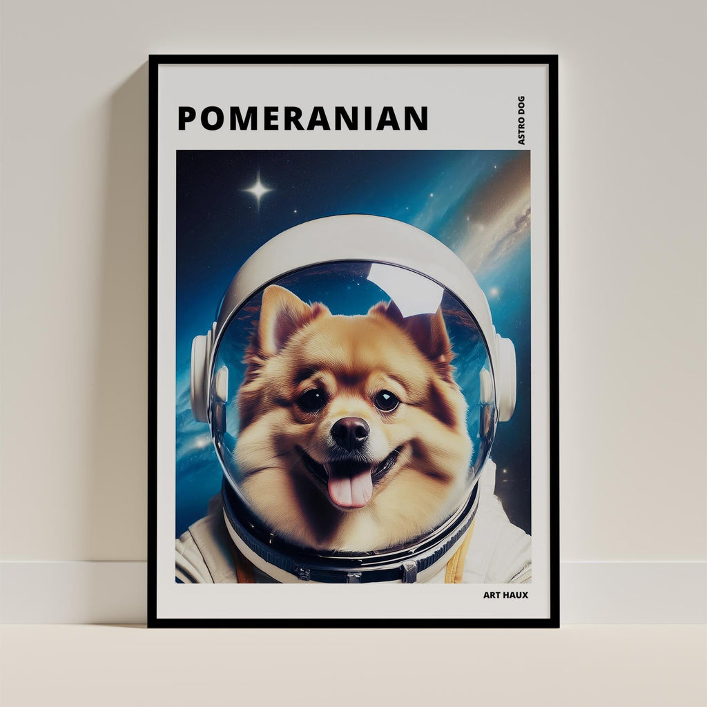 Pomeranian Astronaut Dog Series with Text Astro Dog image 11