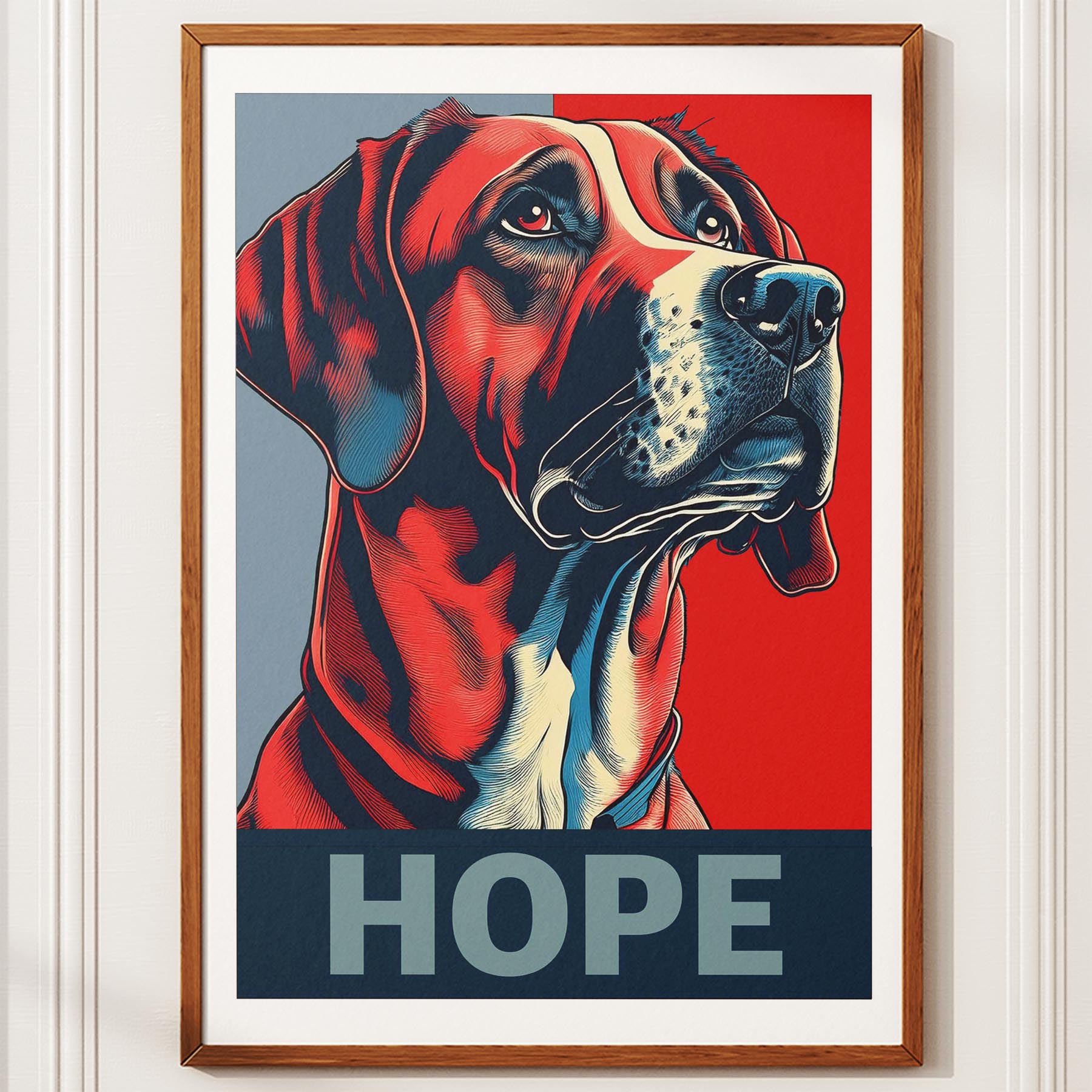 Rhoedesian Ridgeback HOPE Series Inspired by the Obama Poster image 10