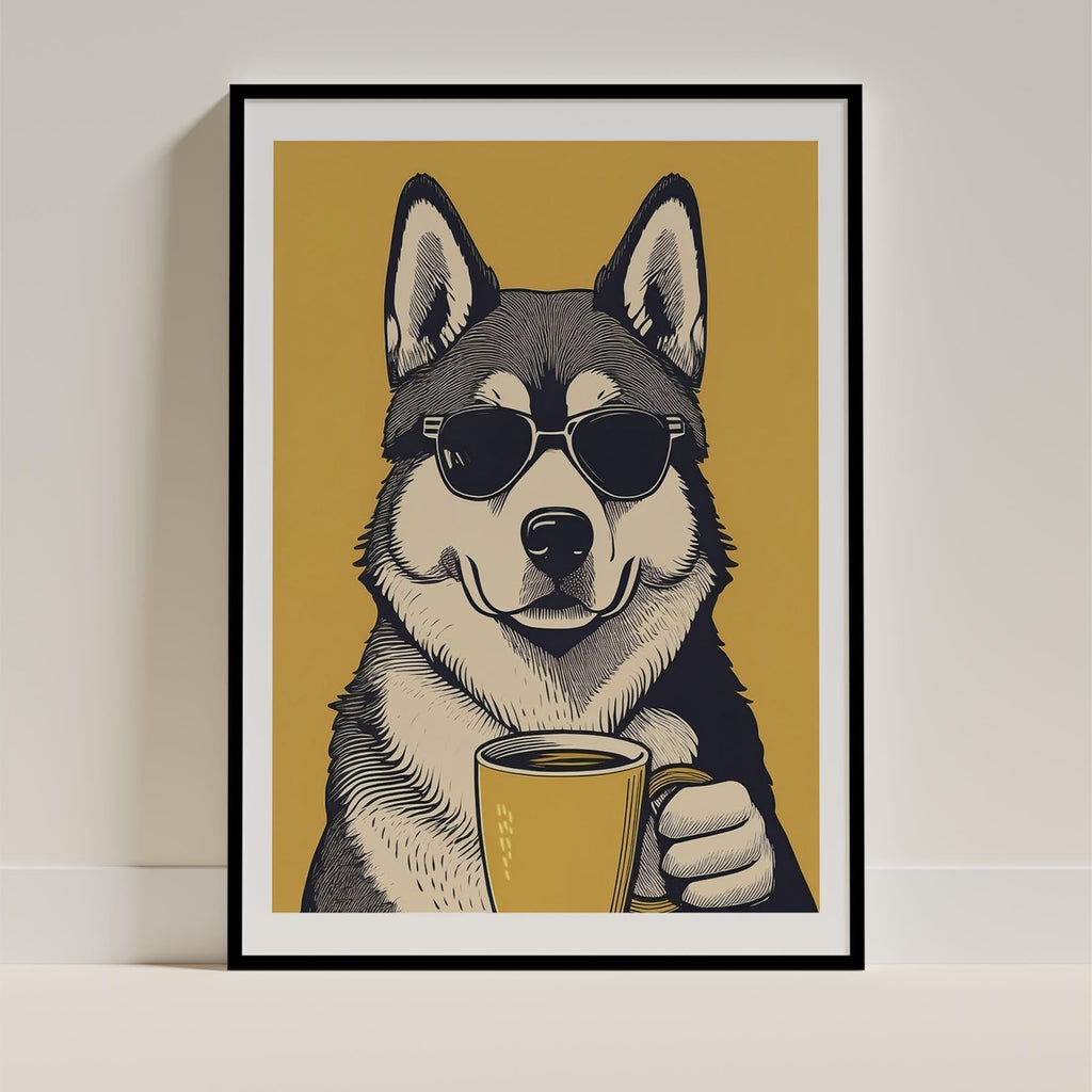 Alaskan Malamute Chillin Coffee Dog image 11