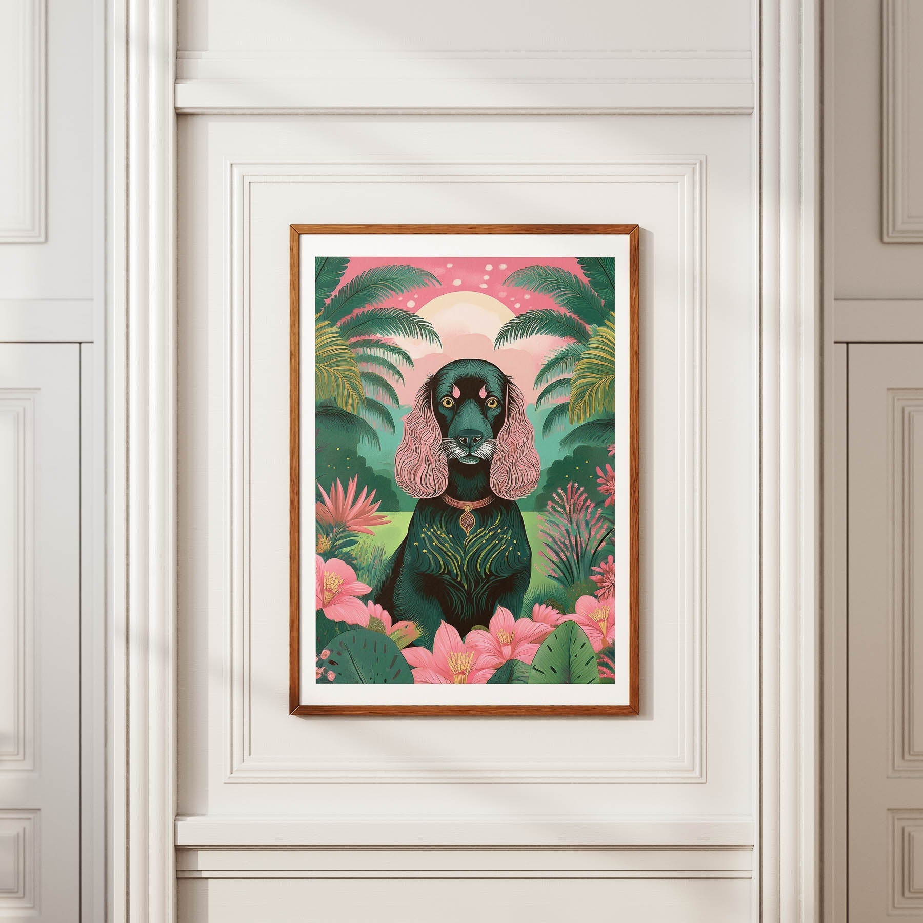 Cocker Spaniel 1 Flowery Dog image 3