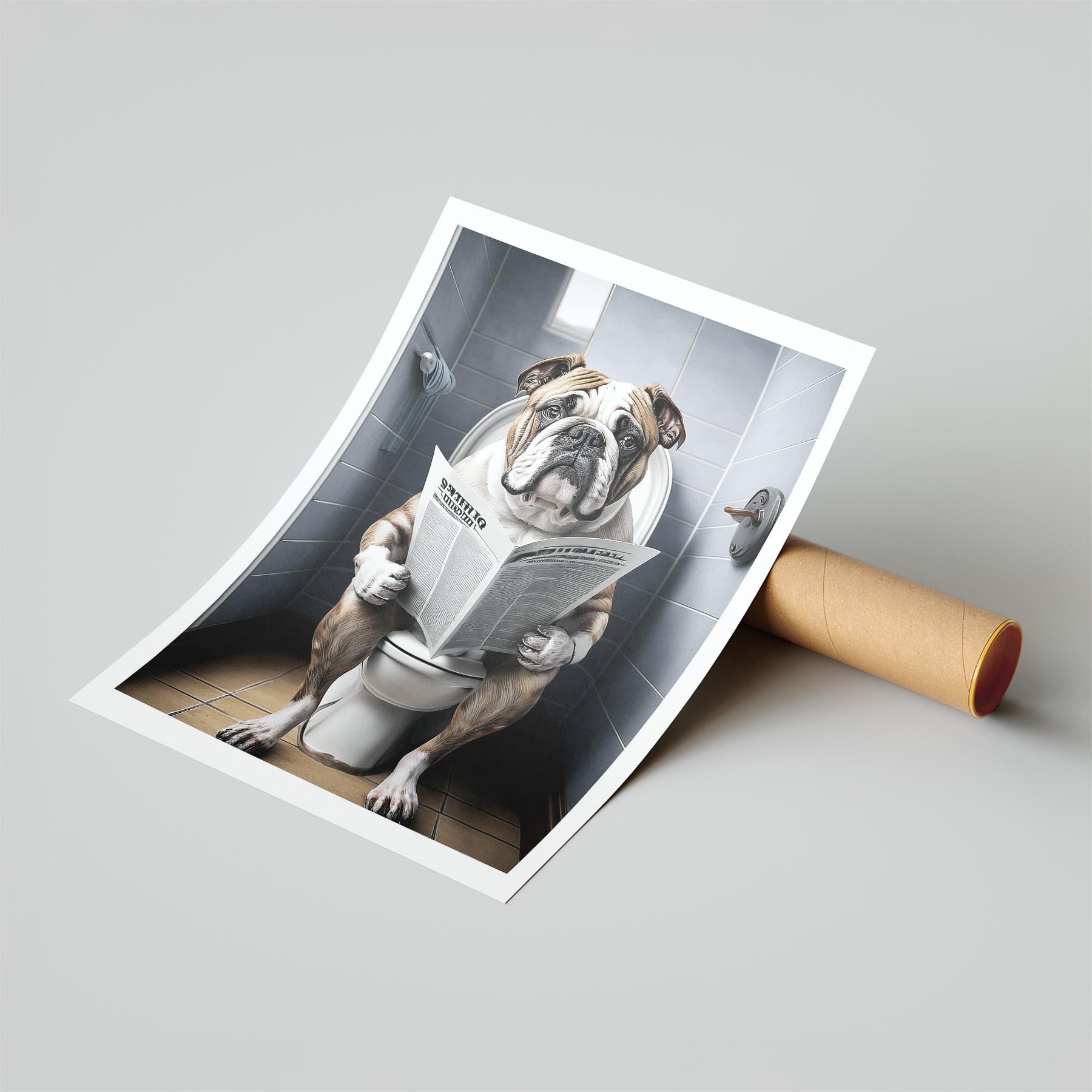 Bulldog Toilet Humour Dog Series 8 image 6