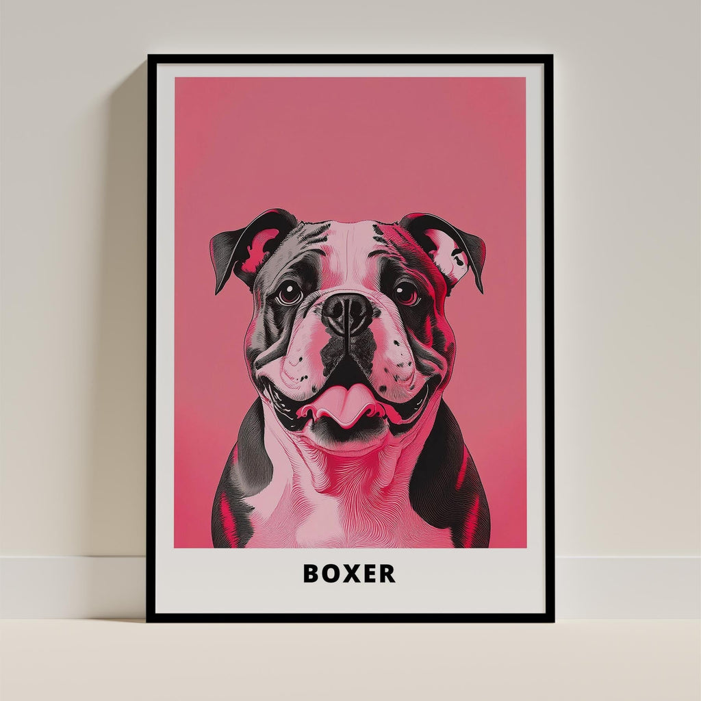 Boxer Pink and Black Dog Series  2 image 0