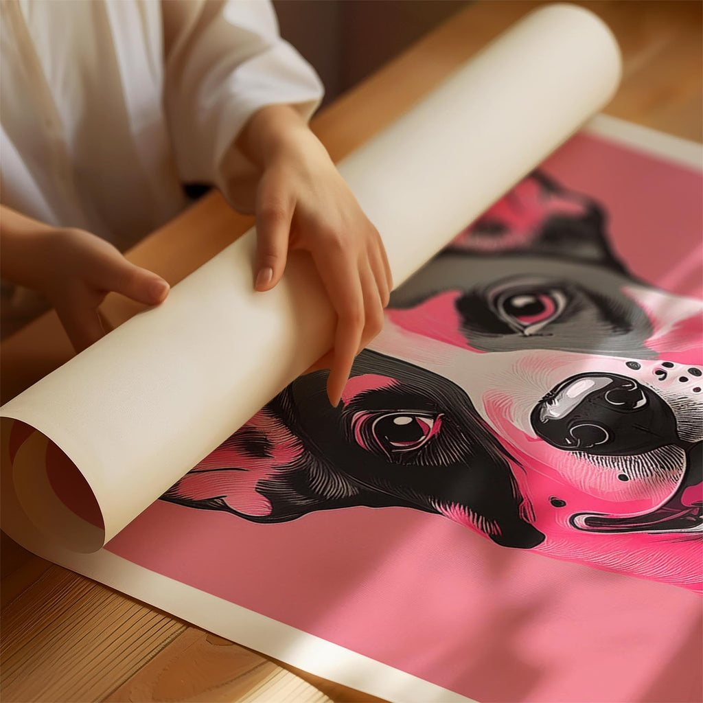 Cattle Dog Pink and Black Dog Series 1 image 1