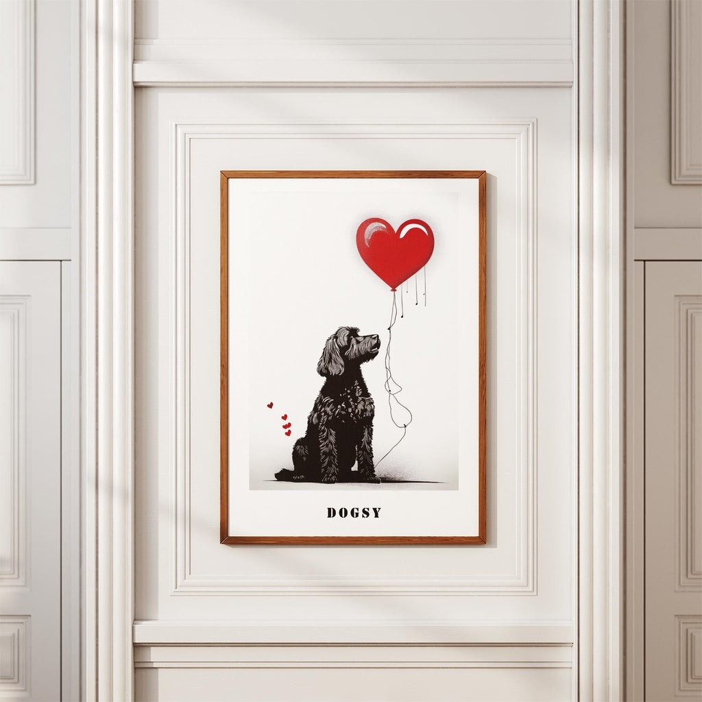 Cavoodle DOGSY Series inspired by the Art of Banksy with text Dogsy image 3