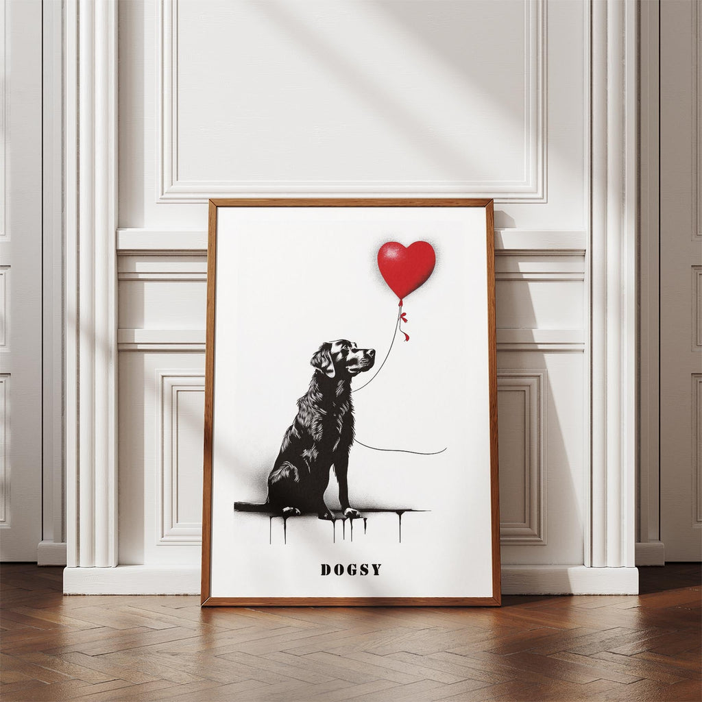 Murray River Retriever DOGSY Series inspired by the Art of Banksy with text Dogs image 4