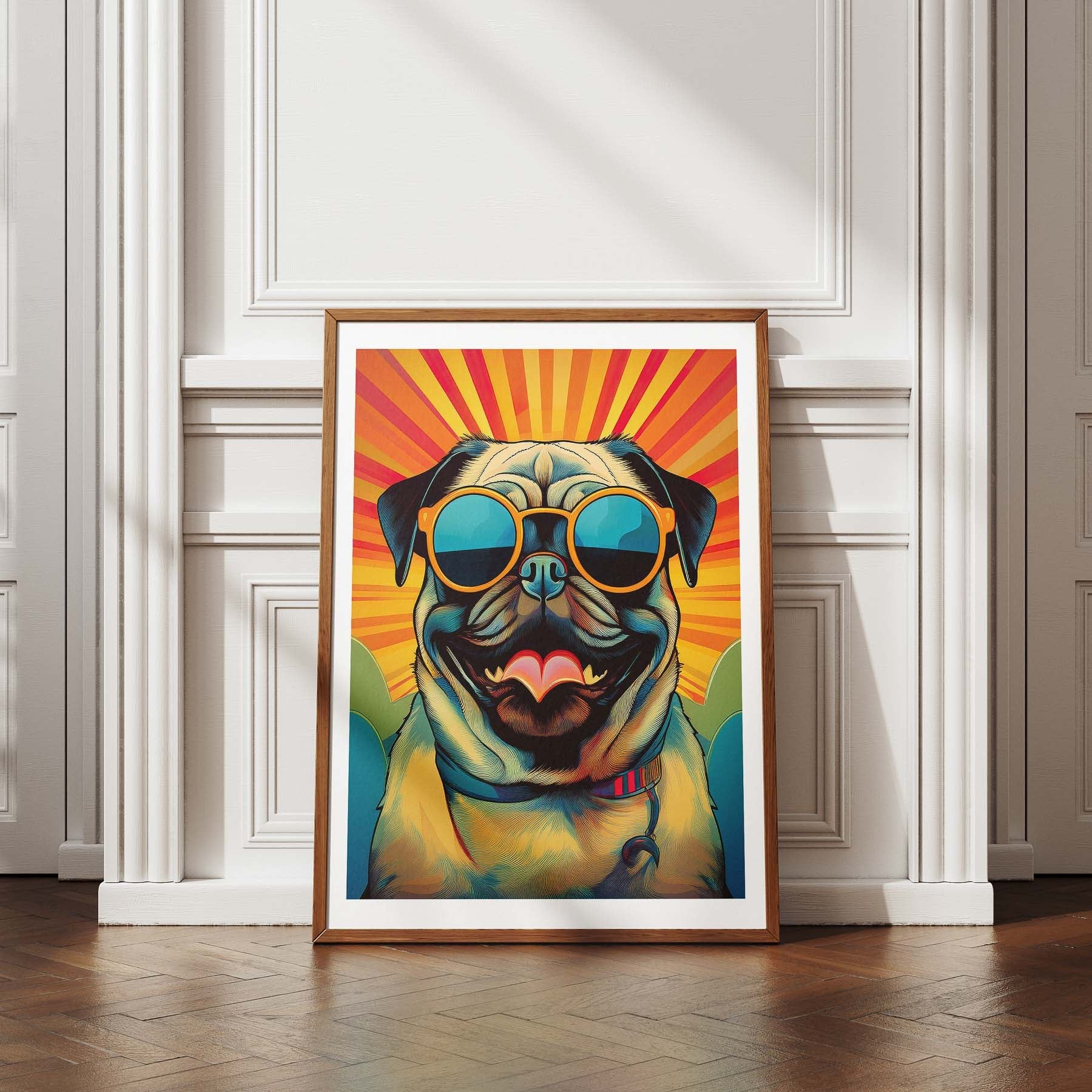 Pug In Colourful Sunnies 2 image 4