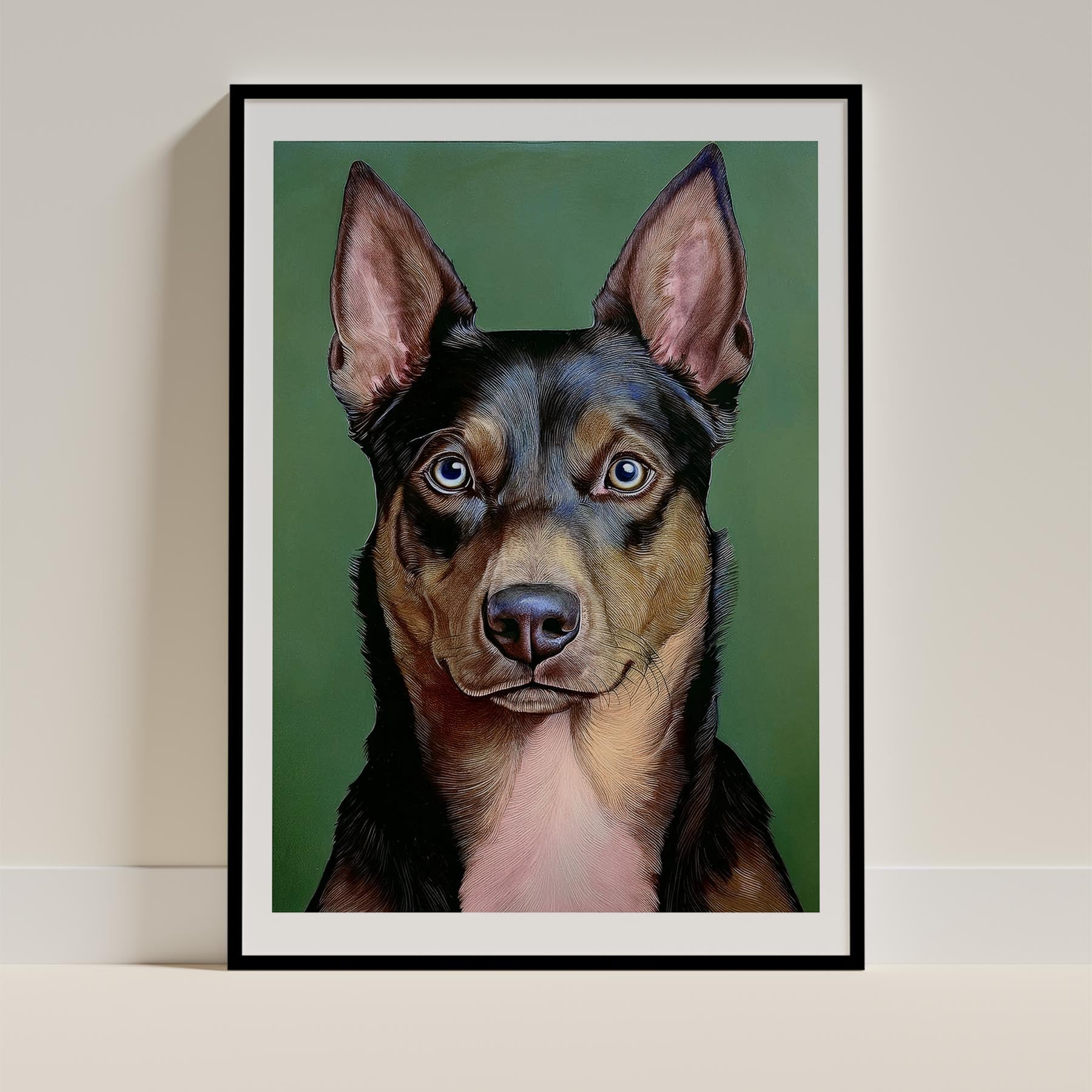 Kelpie Green Painted Series image 0