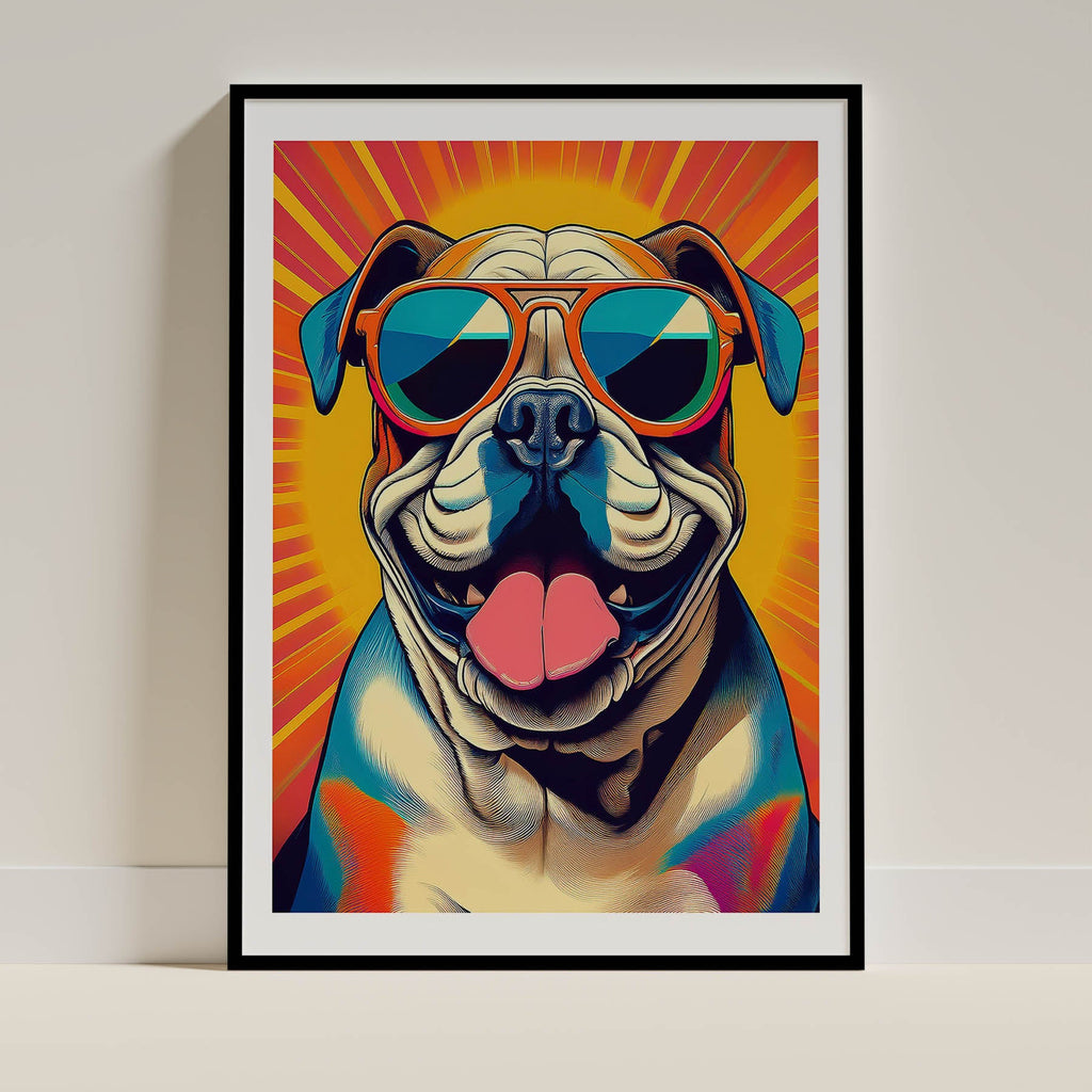 Bull Dog In Colourful Sunnies 2 image 0