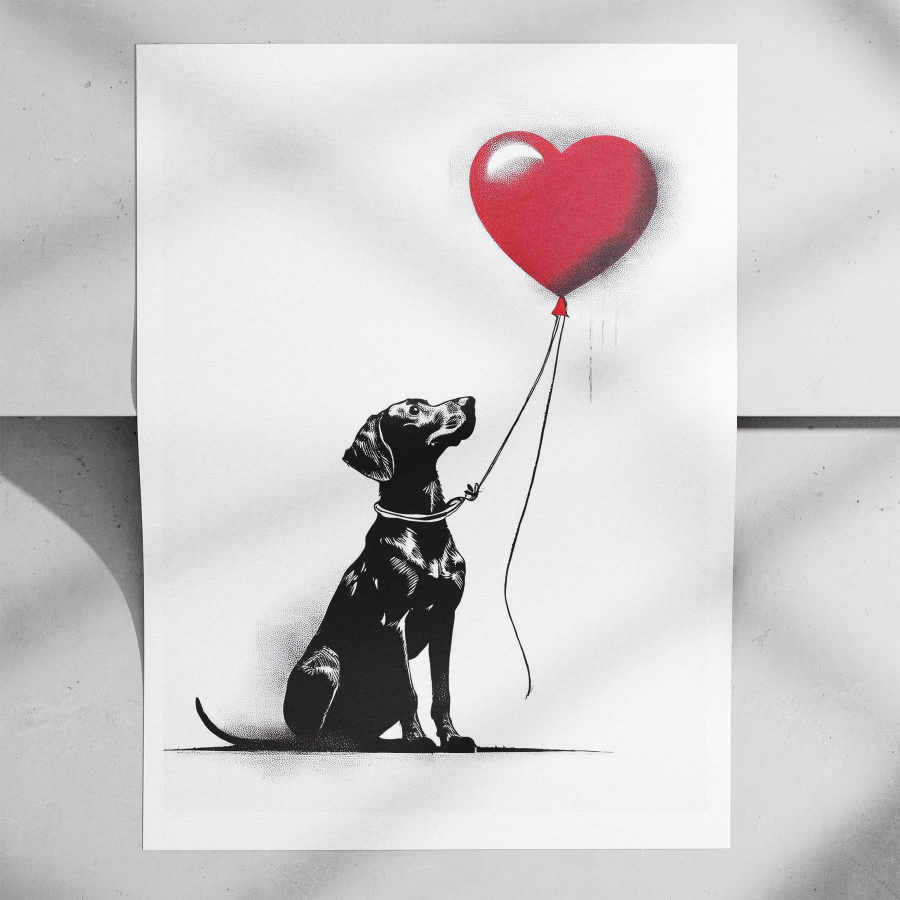 Rhoedesian Ridgeback DOGSY Series inspired by the Art of Banksy image 7