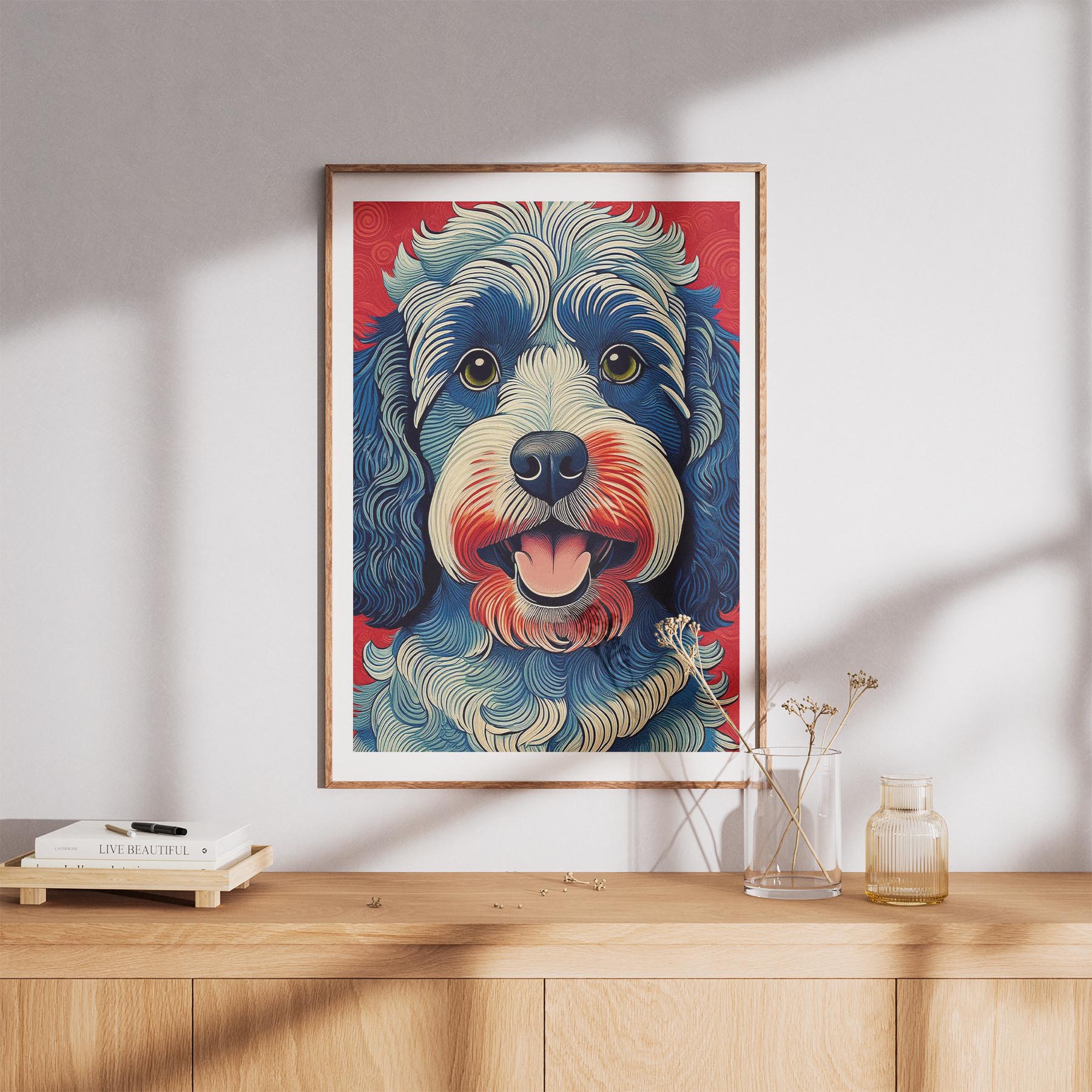 Cavoodle Hokusai Japanese Inspired Dog Series 4 image 8