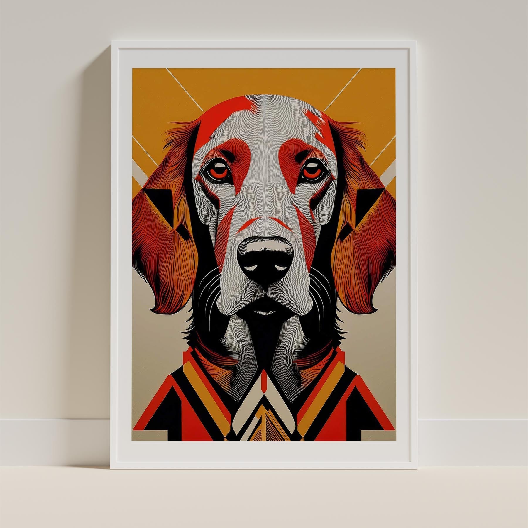 Irish Setter Geometric Orange Series image 9